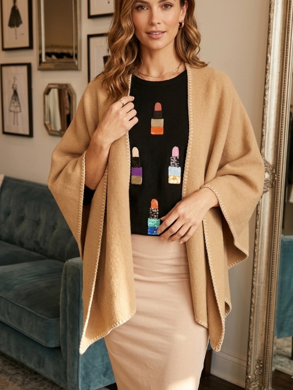 New ECHO Oversized Triangle Wrap Scarf
